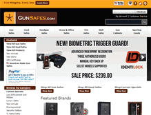 Tablet Screenshot of gunsafes.com
